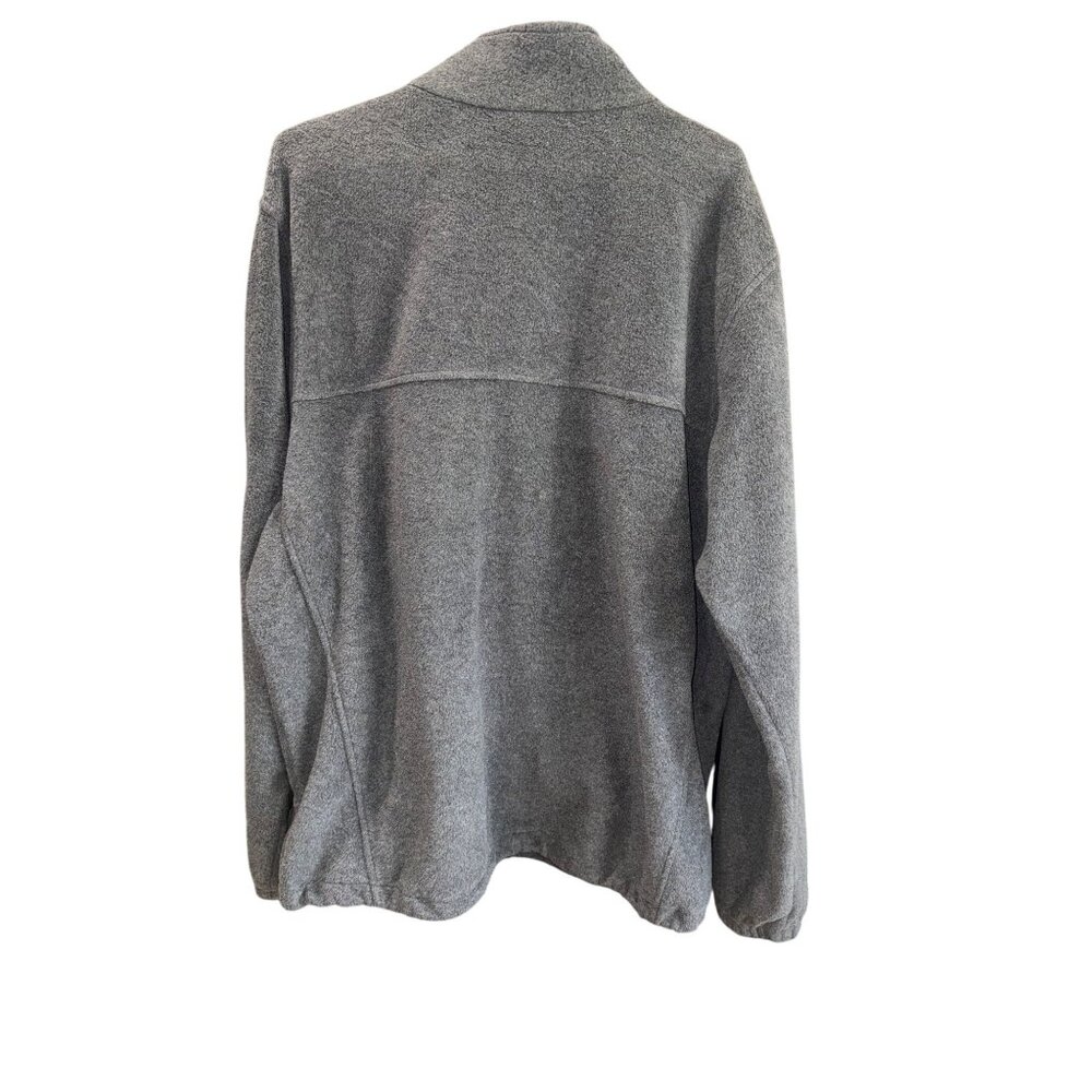 Columbia Mens XL Grey 1/4 Zip Fleece Pullover Jacket  Adjustable Hem Outdoors - Picture 3 of 8